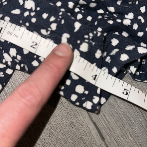 Maurices Navy and White Sleeveless V-Neck Romper size medium - Picture 7 of 7